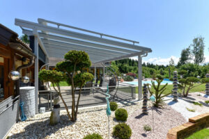 Freistehende Terrassenüberdachung