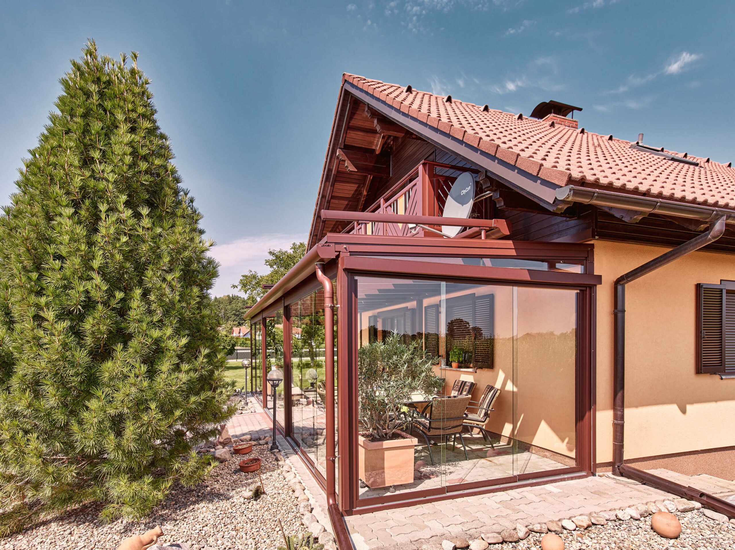 Wohnzimmer im Freien: der Leeb Sommergarten