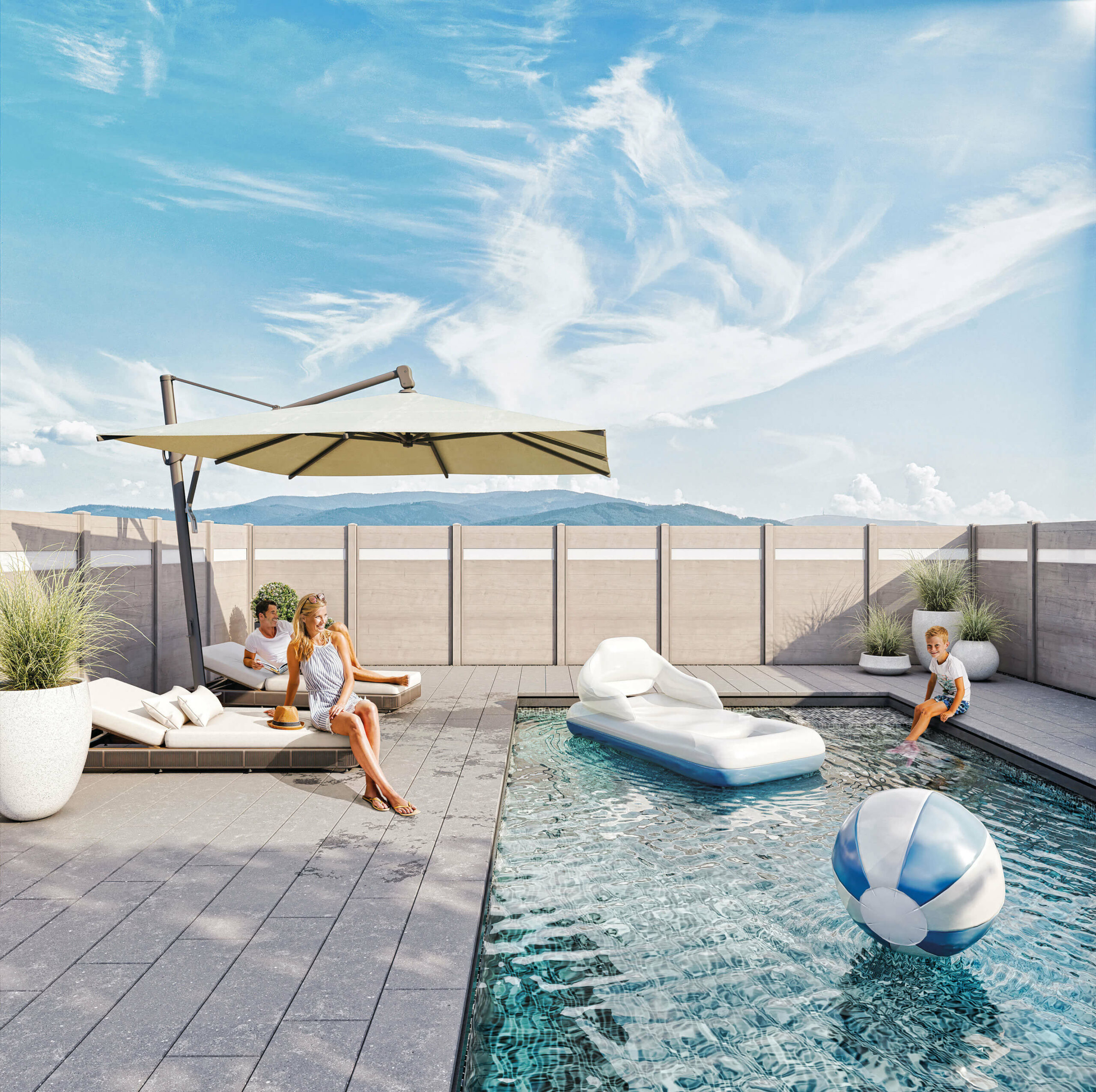 Pool im Garten – mehr Privat mit Sichtschutz