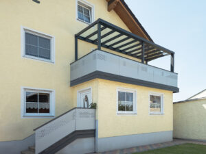 alu terrassenueberdachung amalfi und alubalkon handa